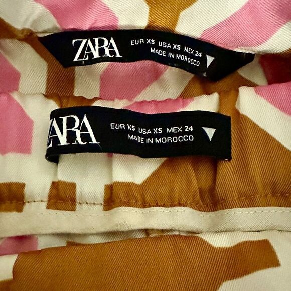 Zara Set Printed 2 Piece Matching Set Size XS - Picture 14 of 16